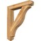 Ekena Millwork Funston Arts and Crafts Rough Sawn Bracket w/ Offset Brace, Western Red Cedar, 6"W x 32"D x 36"H BKT0604X32X36FST03RWR - alternate 1